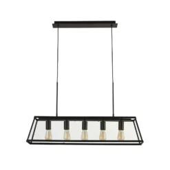 Bellevue 5 Light Industrial Pendant - Black 6 Bellevue 5 Light Industrial Pendant - Black -Home Lighting Store 13157971 4185049847695858