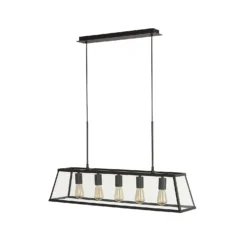 Bellevue 5 Light Industrial Pendant - Black 5 Bellevue 5 Light Industrial Pendant - Black -Home Lighting Store 13157971 6245049847671201