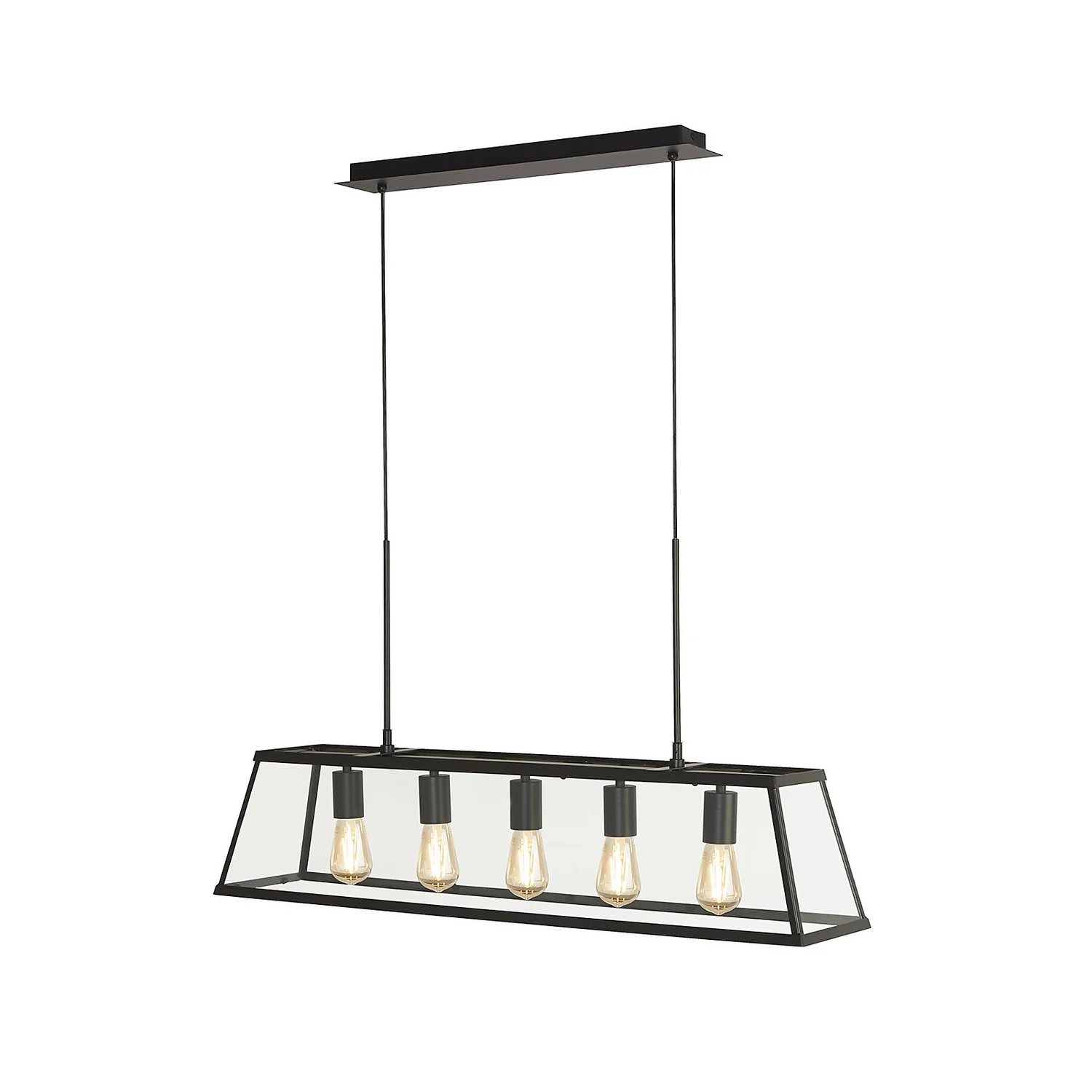 Bellevue 5 Light Industrial Pendant - Black Bellevue 5 Light Industrial Pendant - Black -Home Lighting Store 13157971 8685049847533432