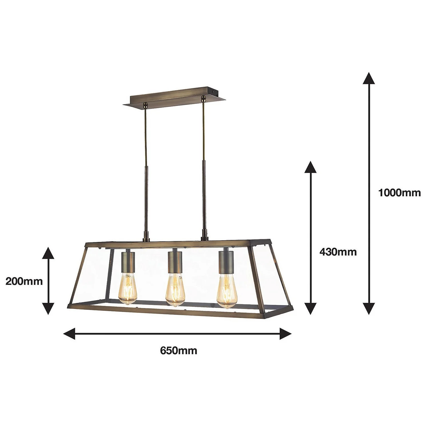 Bellevue 3 Light Industrial Pendant - Brass Bellevue 3 Light Industrial Pendant - Brass -Home Lighting Store 13157973 1145009385339120