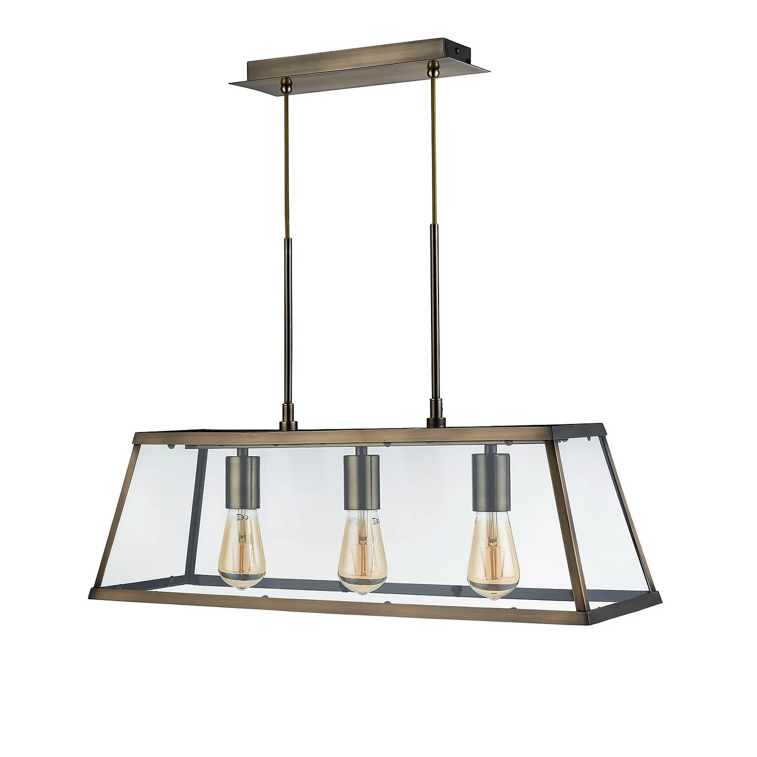 Bellevue 3 Light Industrial Pendant - Brass Bellevue 3 Light Industrial Pendant - Brass -Home Lighting Store 13157973 1944976282935032