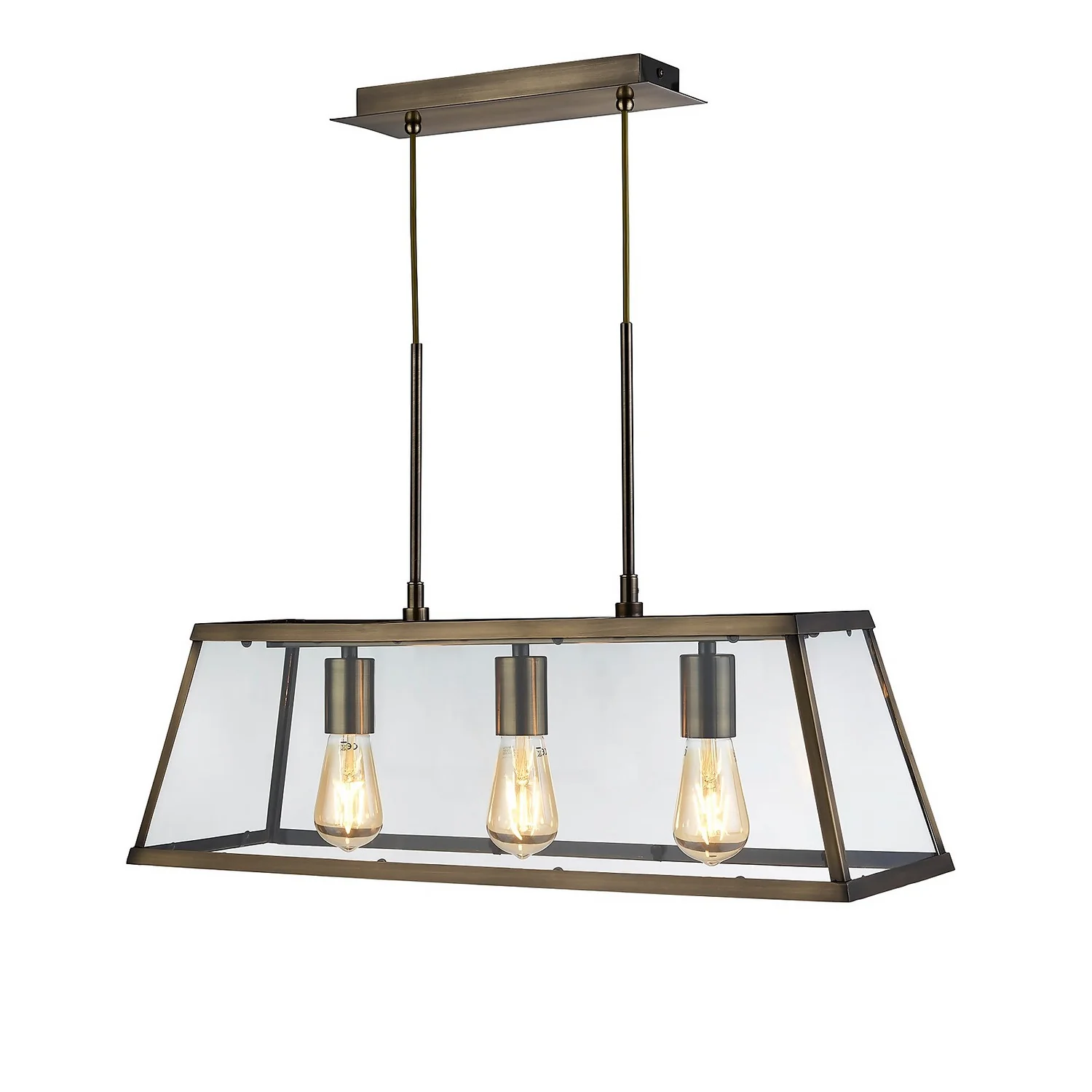 Bellevue 3 Light Industrial Pendant - Brass Bellevue 3 Light Industrial Pendant - Brass -Home Lighting Store 13157973 5094976282889720