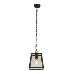 Bellevue 1 Light Industrial Pendant - Black -Home Lighting Store 13177664 3344976242650339