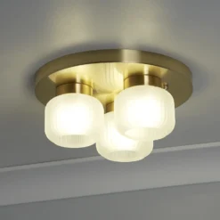 Pearl Frosted 3 Light Flush Ceiling Light -Home Lighting Store 13177665 2025007611905359