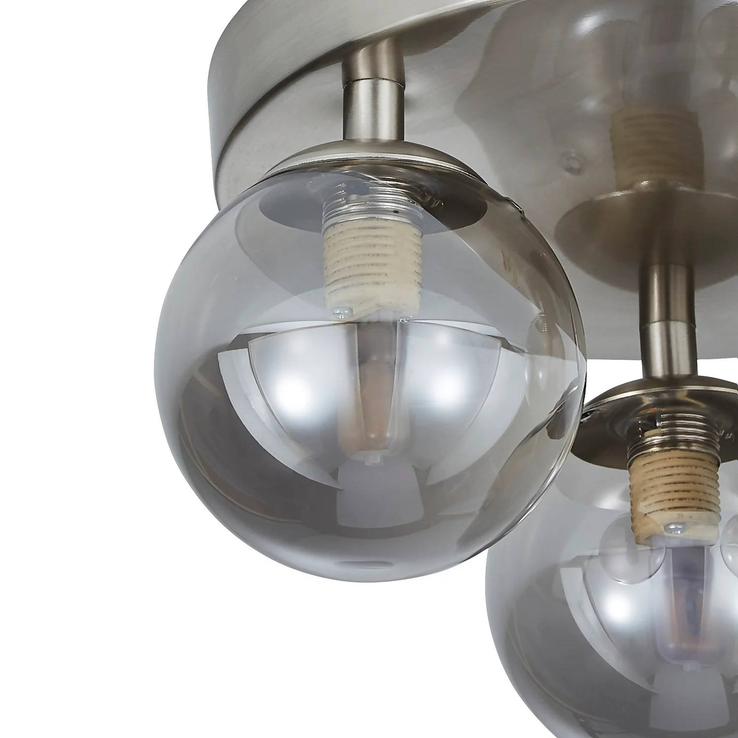 Orb 3 Light Flush Pendant - Nickel Smoke Orb 3 Light Flush Pendant - Nickel Smoke -Home Lighting Store 13208301 1774896913823073