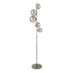 Orb II 5 Light Floor Lamp - Black Chrome Smoke -Home Lighting Store 13208304 1894896912950637