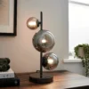 Orb II 3 Light Table Lamp - Black Chrome Smoke -Home Lighting Store 13208307 1254896912912282