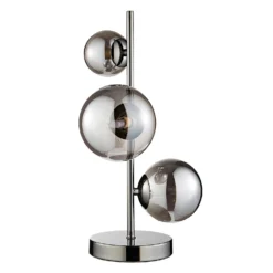 Orb II 3 Light Table Lamp - Black Chrome Smoke -Home Lighting Store 13208307 1974896912977685