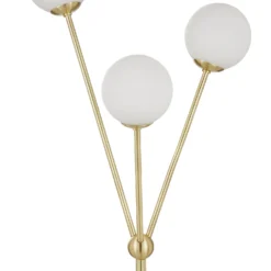 Orb 3 Light Floor Lamp - Brass & Opal -Home Lighting Store 13208308 1284896913045569