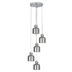 Jinx 5 Light Cluster Pendant - Smoked Glass -Home Lighting Store 13208314 2124896913162635