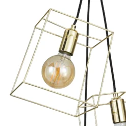 Edge 3 Light Cluster Pendant - Polished Brass -Home Lighting Store 13208317 1774896913248390