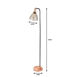 Decan Floor Lamp - Smoke & Copper -Home Lighting Store 13208319 1504909895239095