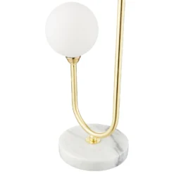 House Beautiful Delta Marble Table Lamp - Brass & Opal -Home Lighting Store 13208324 2024927260625350