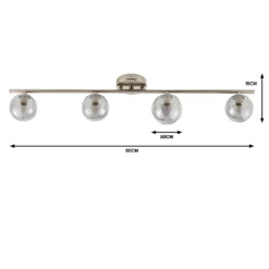Orb 4 Lamp Spotlight Bar - Nickel Smoke -Home Lighting Store 13208325 5554909895384841