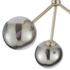 Orb 3 Light Semi Flush Pendant - Nickel Smoke 5 Orb 3 Light Semi Flush Pendant - Nickel Smoke -Home Lighting Store 13208326 2504896913600716
