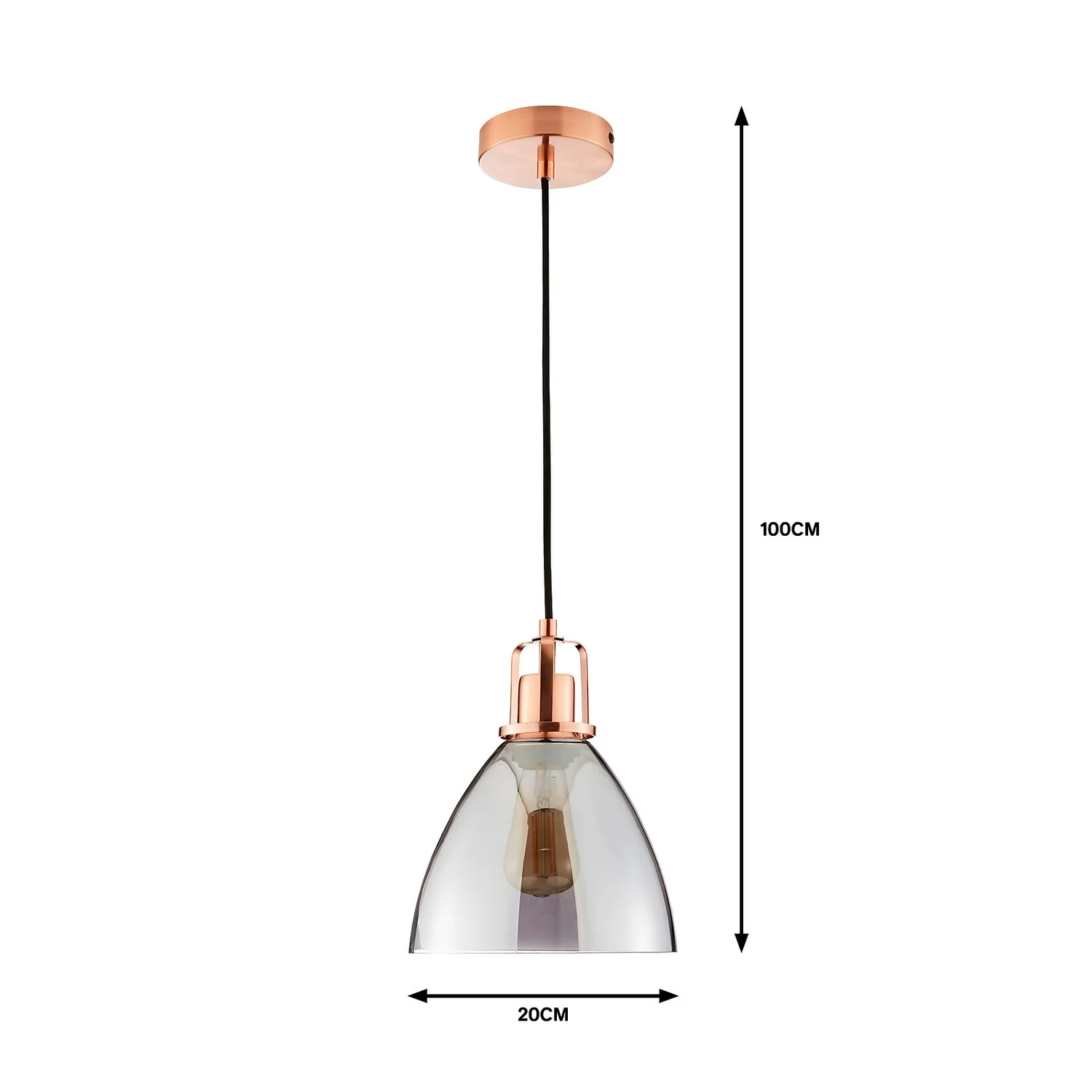 Decan Pendant - Smoke & Copper Decan Pendant - Smoke & Copper -Home Lighting Store 13208327 2114909895281221