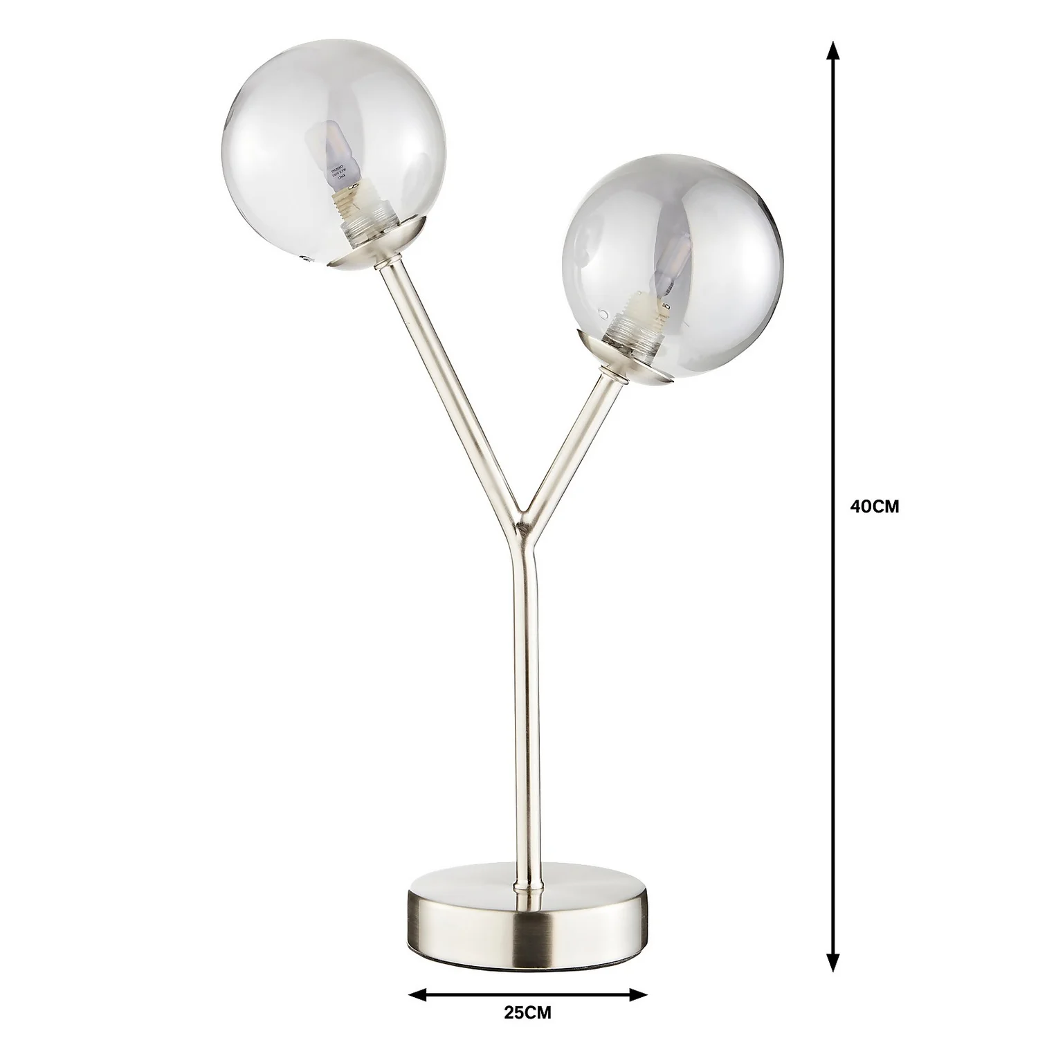 Orb 2 Light Table Lamp - Nickel Smoke Orb 2 Light Table Lamp - Nickel Smoke -Home Lighting Store 13208328 1794909895331888