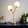 Orb 2 Light Table Lamp - Brass & Opal -Home Lighting Store 13208335 1894896913495329