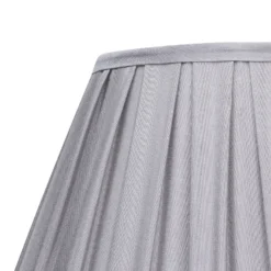 Raye Dove Pleated Taper Silk Shade - 40cm -Home Lighting Store 13222466 1464946175834741