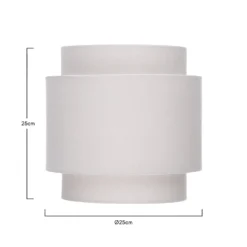 Finn Tier Drum Putty Linen Shade - 25cm 6 Finn Tier Drum Putty Linen Shade - 25cm -Home Lighting Store 13222467 1094901095965462