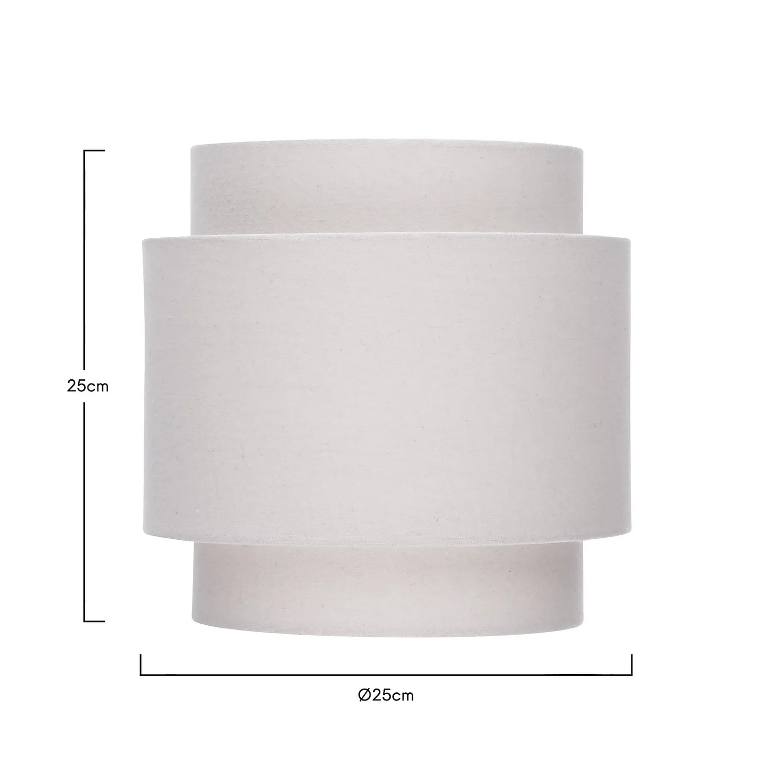Finn Tier Drum Putty Linen Shade - 25cm Finn Tier Drum Putty Linen Shade - 25cm -Home Lighting Store 13222467 1094901095965462