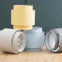 Finn Tier Drum Putty Linen Shade - 25cm 8 Finn Tier Drum Putty Linen Shade - 25cm -Home Lighting Store 13222467 1564944148516926