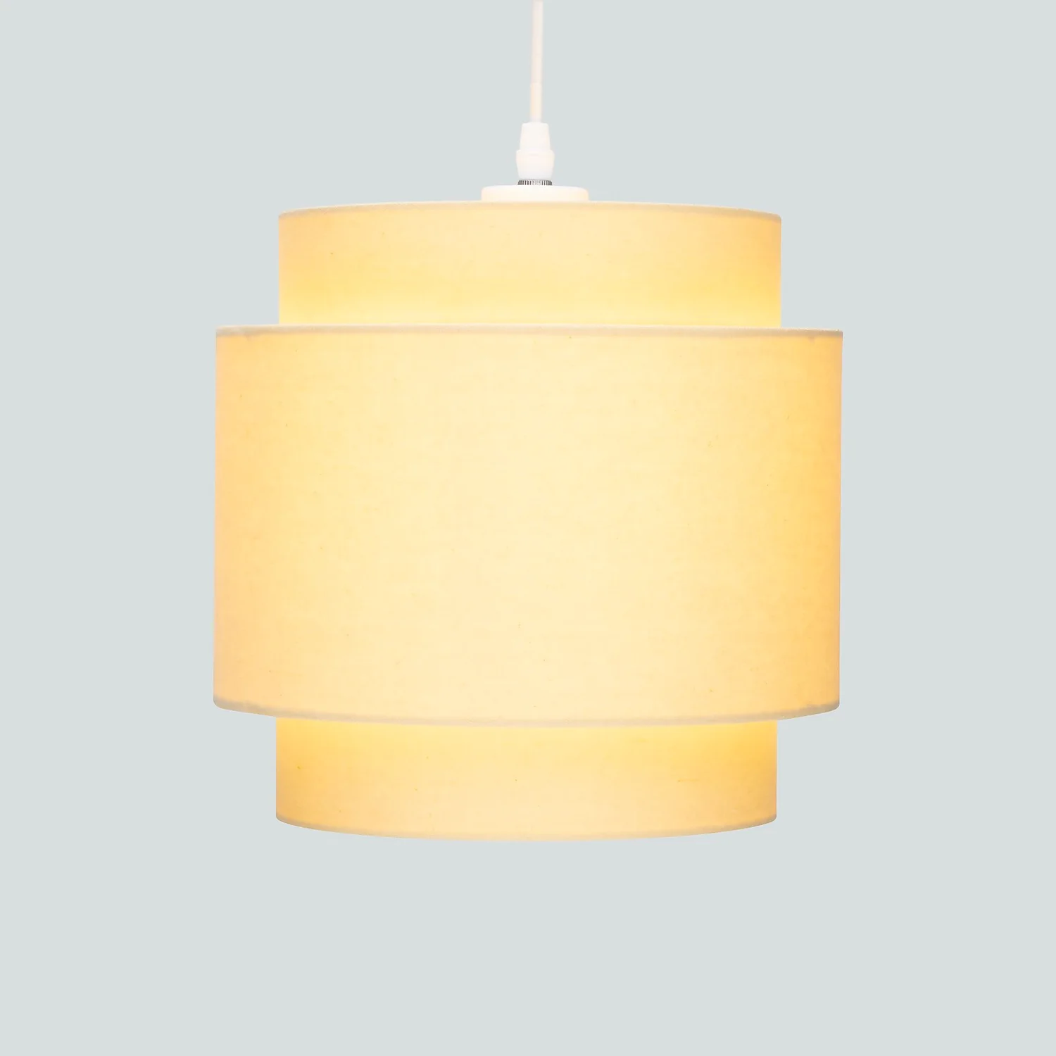 Finn Tier Drum Lemon Linen Shade - 25cm Finn Tier Drum Lemon Linen Shade - 25cm -Home Lighting Store 13222470 1064901095631133