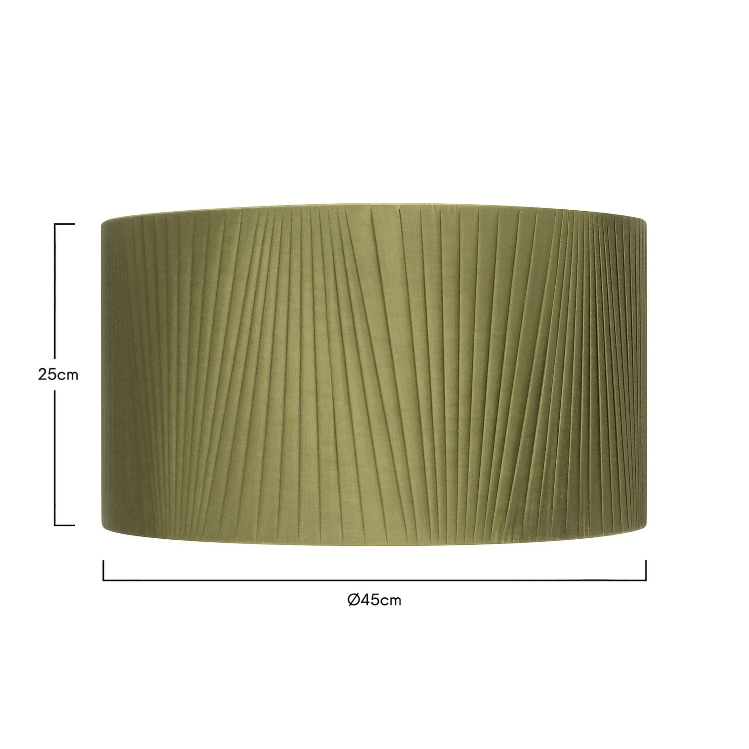 Raye Olive Drum Pleated Silk Shade - 45cm Raye Olive Drum Pleated Silk Shade - 45cm -Home Lighting Store 13222472 1124901095726662