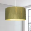 Raye Olive Drum Pleated Silk Shade - 45cm -Home Lighting Store 13222472 1694901095503360