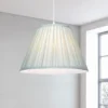 Raye Duck Egg Pleated Taper Silk Shade - 40cm -Home Lighting Store 13222473 5754946174290554