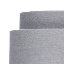 Finn Tier Drum Flint Linen Shade - 25cm -Home Lighting Store 13222475 1274901095692036