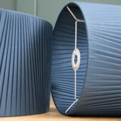 Raye Peacock Drum Pleated Silk Shade - 45cm -Home Lighting Store 13222476 1764944148498860