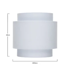 Finn Tier Drum Sky Blue Linen Shade - 25cm 6 Finn Tier Drum Sky Blue Linen Shade - 25cm -Home Lighting Store 13222480 2004901095938066