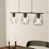 EGLO Mardyke Glass Steel 3L Pendant Light -Home Lighting Store 13438800 1304910930291193