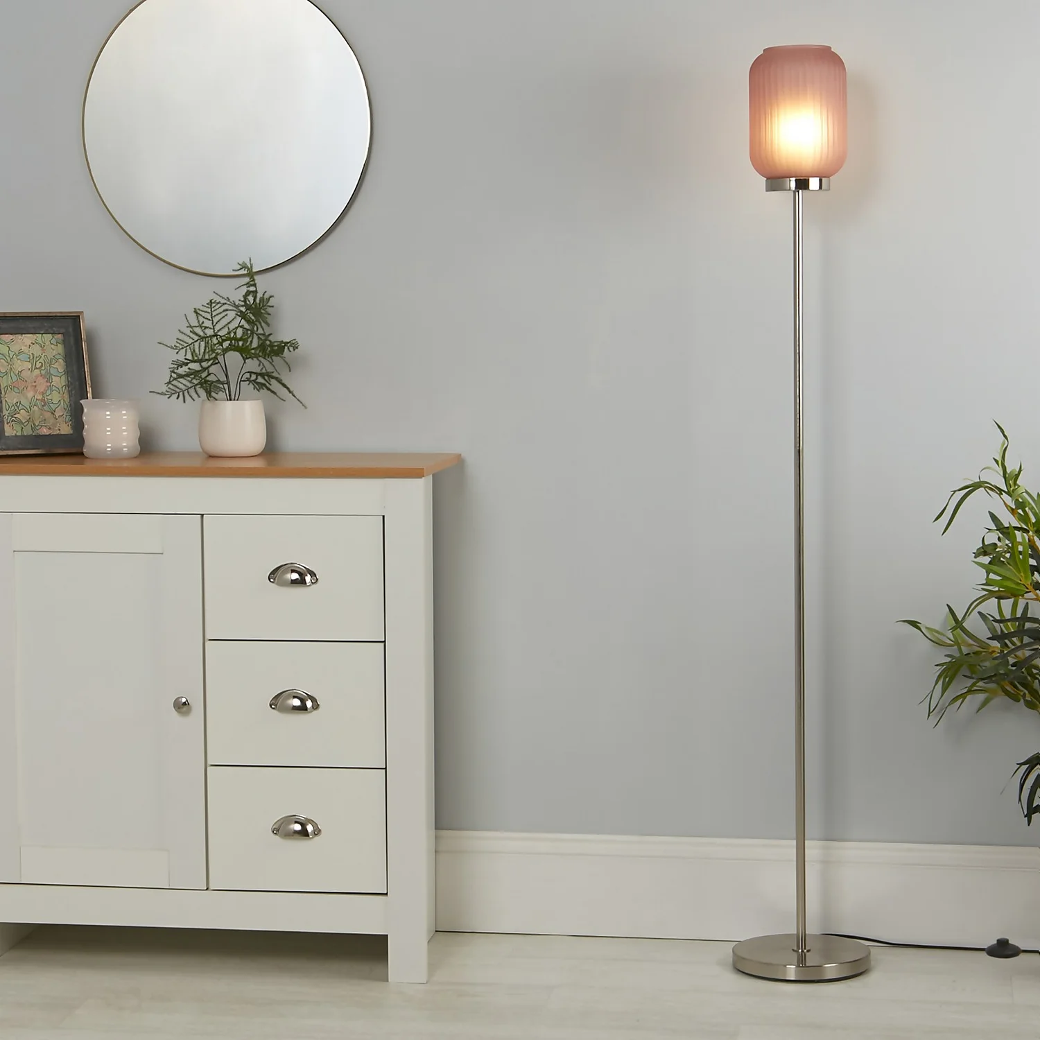 Pearl Frosted Floor Lamp - Rose Pearl Frosted Floor Lamp - Rose -Home Lighting Store 13445400 8645042045636892