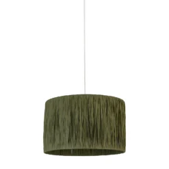 Raffia Easy Fit 35cm Shade - Sage -Home Lighting Store 13445404 1174956834899466
