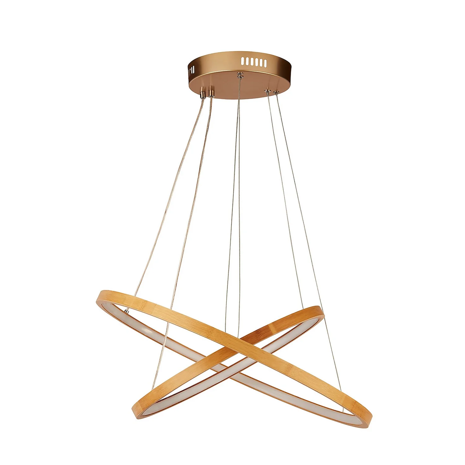 Malibu LED Double Ring Ceiling Pendant Light - Bamboo Malibu LED Double Ring Ceiling Pendant Light - Bamboo -Home Lighting Store 13445411 1545042050498641