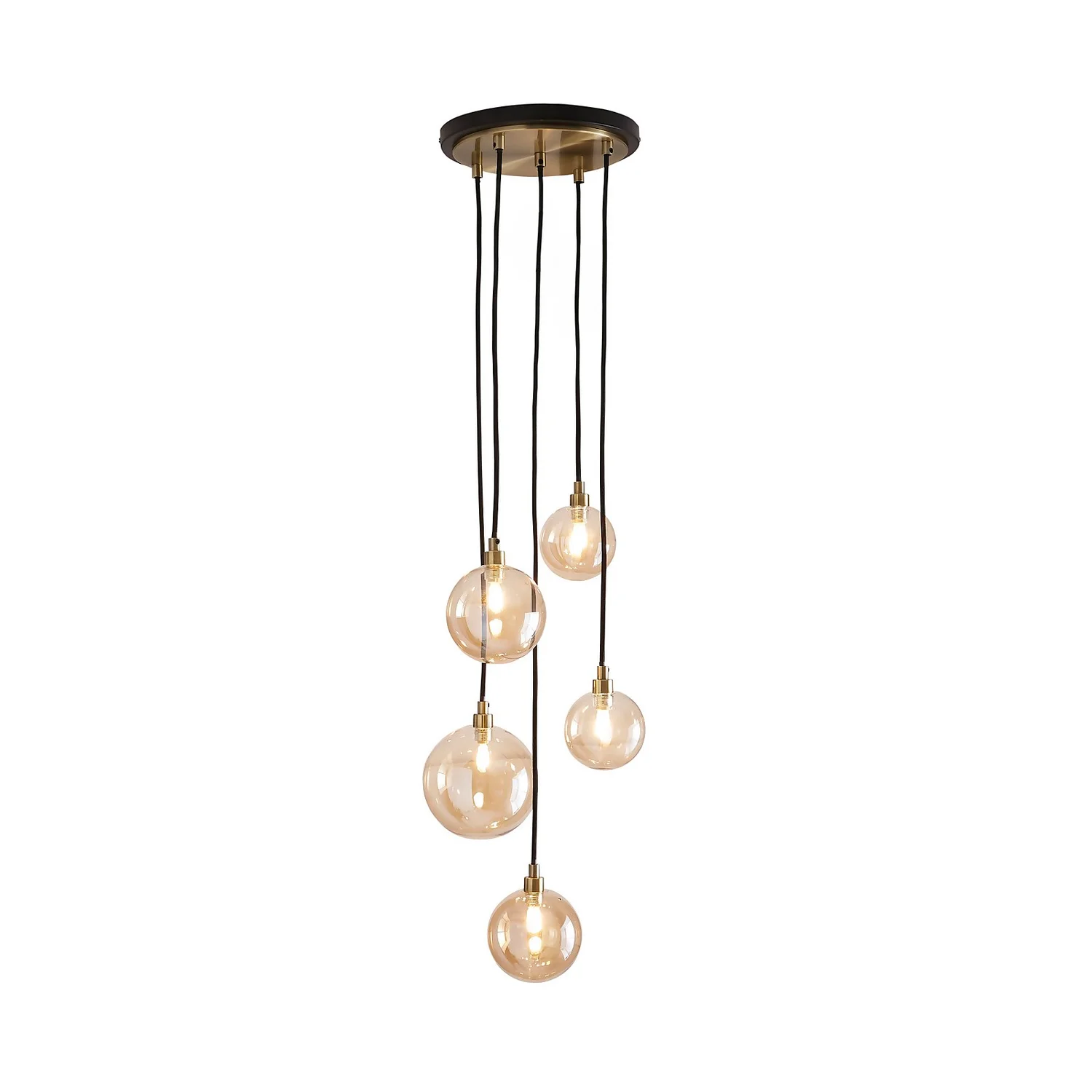 Shoreditch Five Light Cluster Light - Champagne & Brass Shoreditch Five Light Cluster Light - Champagne & Brass -Home Lighting Store 13453783 6004915324020540