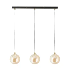 Shoreditch Three Light Diner Bar Light - Champagne & Brass -Home Lighting Store 13453786 1294915324488342