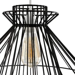 Dalston Wire Easy Fit Light Shade - Black -Home Lighting Store 13453792 1574915323304872