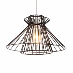 Dalston Wire Easy Fit Light Shade - Black -Home Lighting Store 13453792 1644915323232857