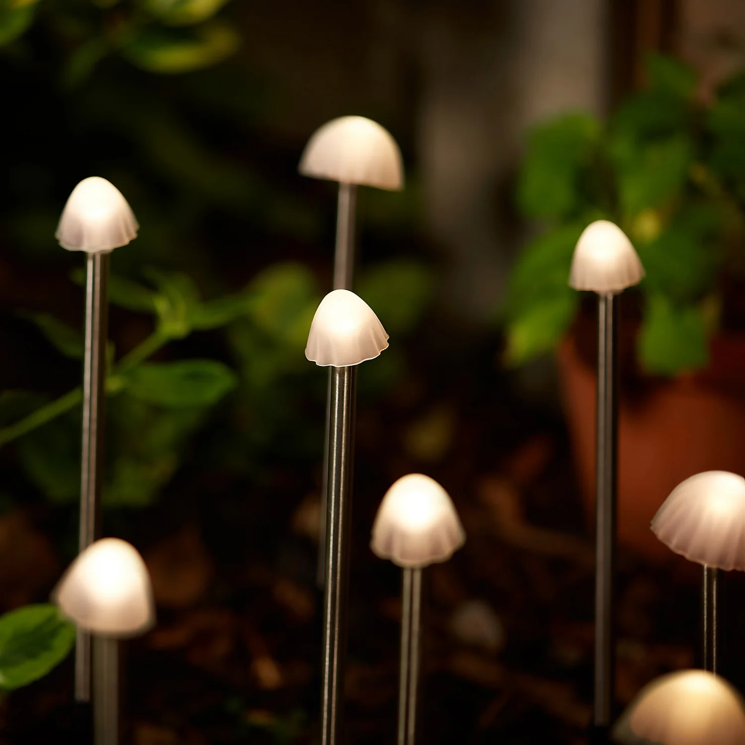 Elan Solar Mushroom Lights - Set of 12 Elan Solar Mushroom Lights - Set Of 12 -Home Lighting Store 13489396 1004978602247407