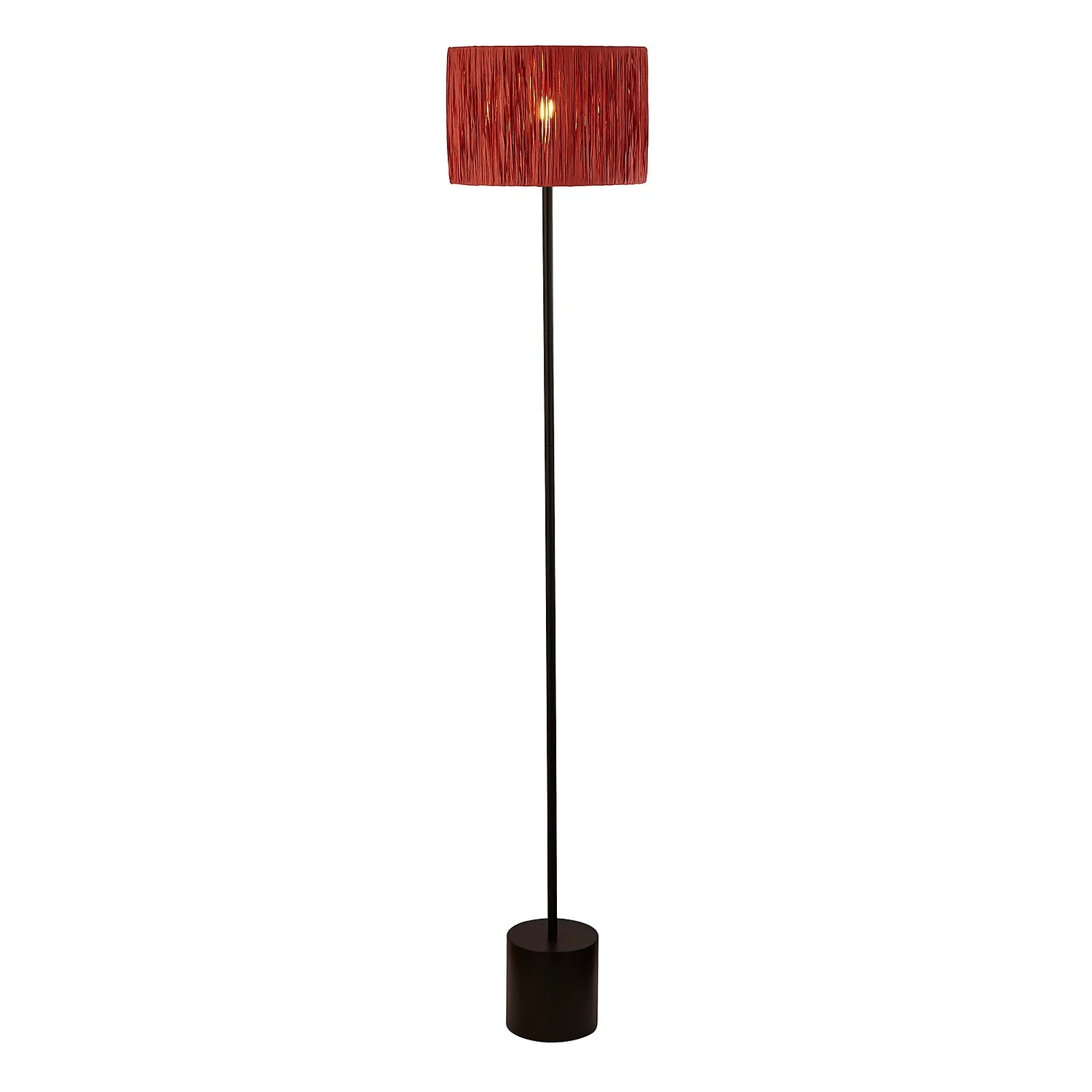 Raffia Floor Lamp - Pink & Black Raffia Floor Lamp - Pink & Black -Home Lighting Store 13525817 1494956834881847