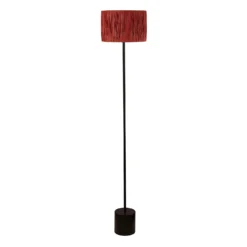 Raffia Floor Lamp - Pink & Black 4 Raffia Floor Lamp - Pink & Black -Home Lighting Store 13525817 2184956834941127