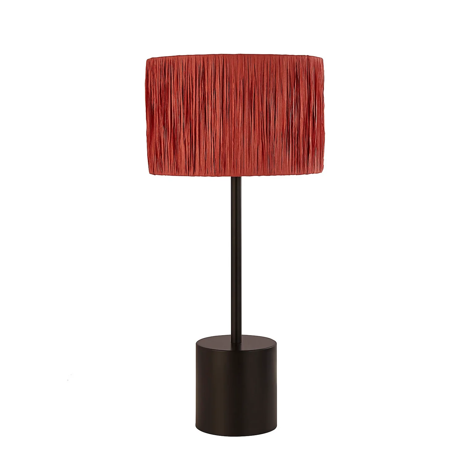 Raffia Table Lamp - Pink & Black Raffia Table Lamp - Pink & Black -Home Lighting Store 13525822 1674956834921027