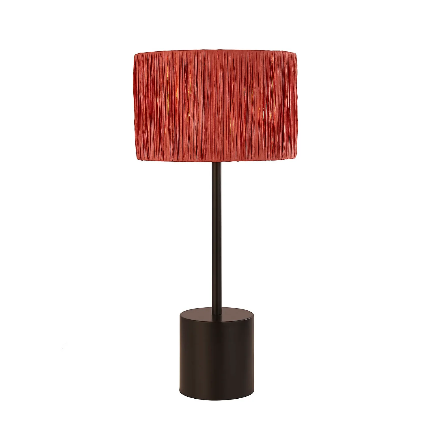 Raffia Table Lamp - Pink & Black Raffia Table Lamp - Pink & Black -Home Lighting Store 13525822 7794956834895689