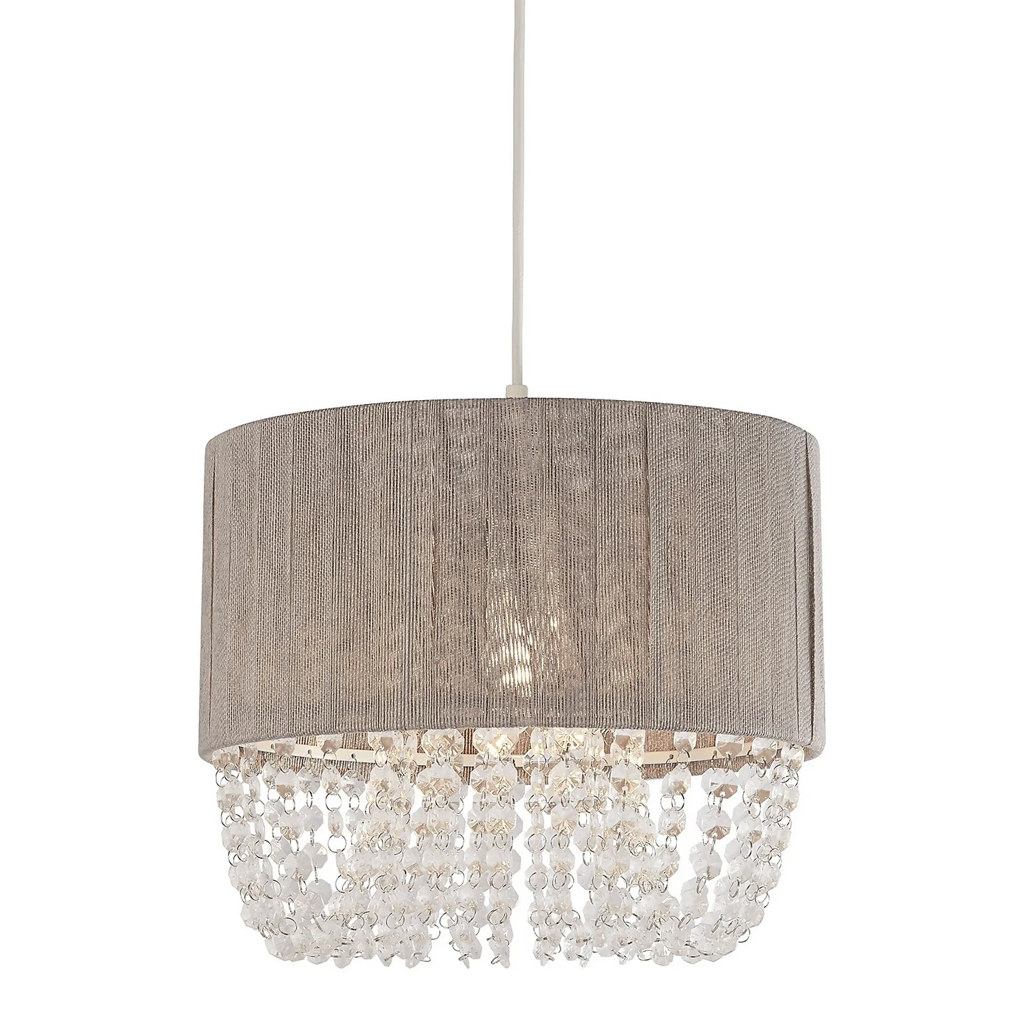 Bellano Easy Fit Lamp Shade - Grey Bellano Easy Fit Lamp Shade - Grey -Home Lighting Store 13525825 1474976242064751