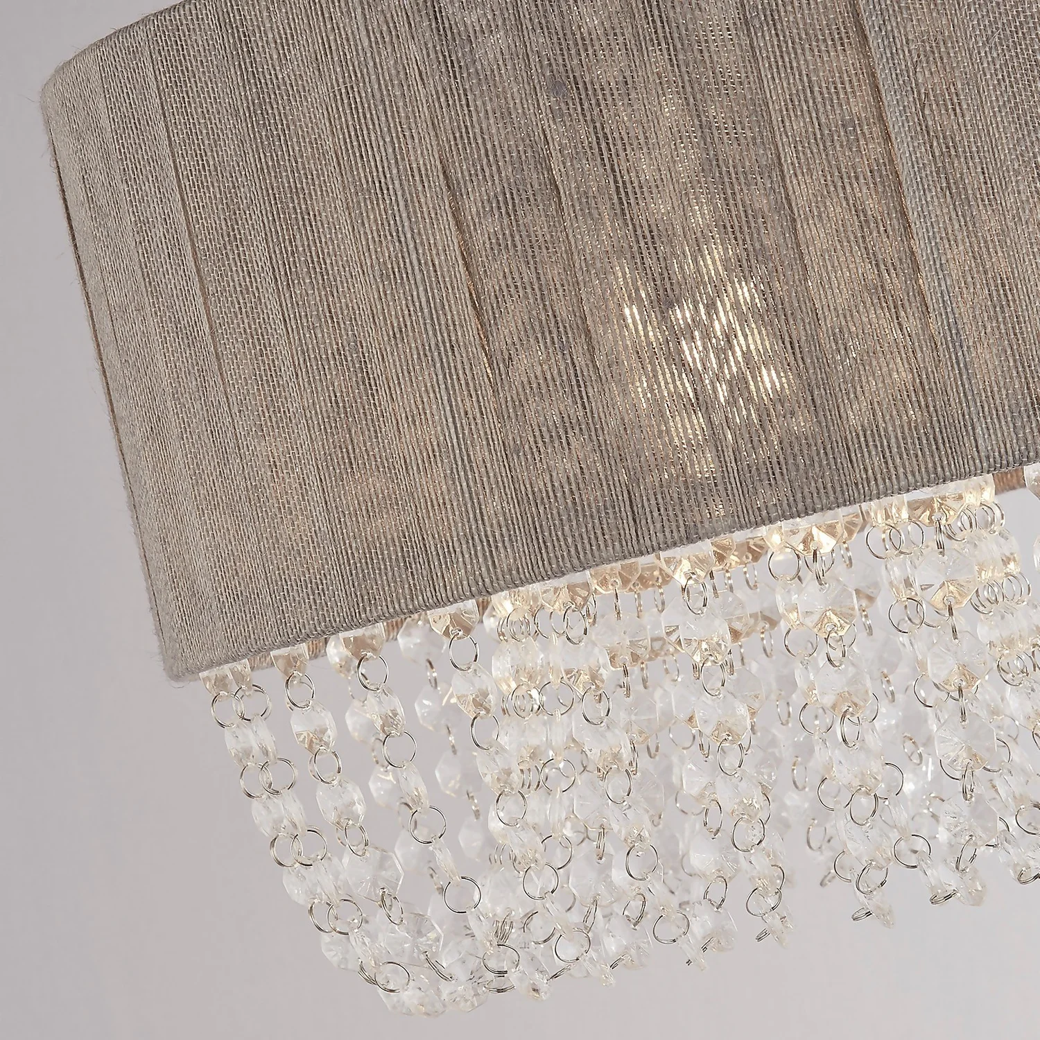 Bellano Easy Fit Lamp Shade - Grey Bellano Easy Fit Lamp Shade - Grey -Home Lighting Store 13525825 4884976242179417