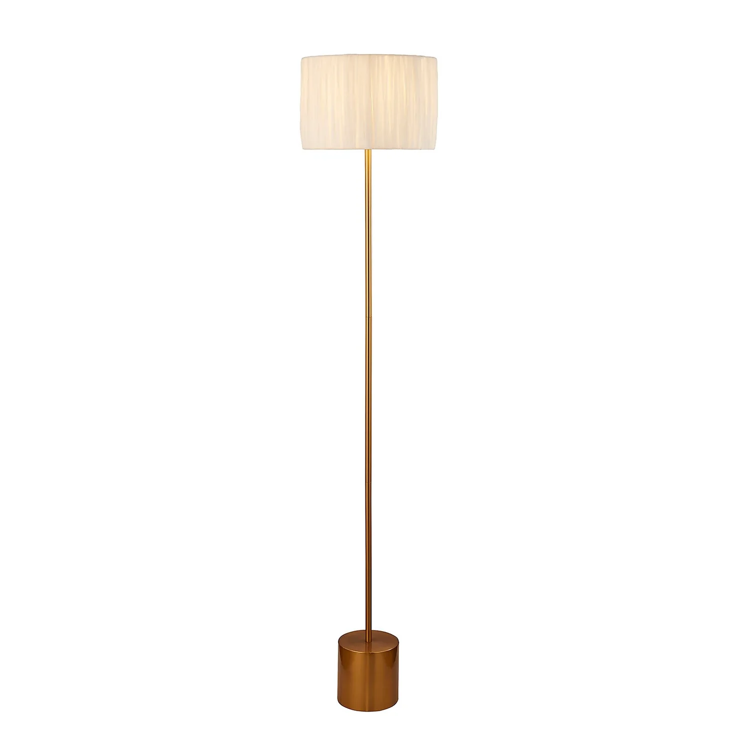 Raffia Floor Lamp - White & Gold Raffia Floor Lamp - White & Gold -Home Lighting Store 13525826 9564956834895641