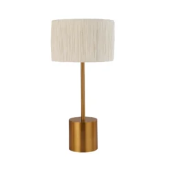 Raffia Table Lamp - White & Gold -Home Lighting Store 13525827 8214956834947295